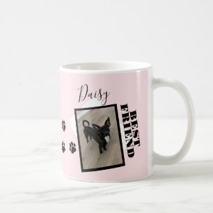 Name des besten Freundes Pfote Haustier Foto Kaffeetasse
