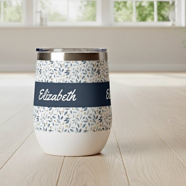 Name des blauen Aquarell-Botanikmusters (Von Creator hochgeladen)