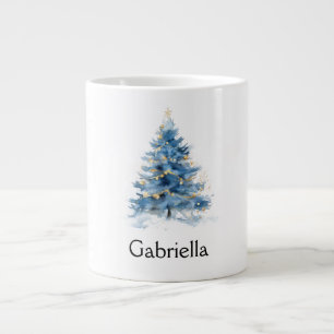 Name des Blue Gold Weihnachtsbaumes Jumbo-Tasse