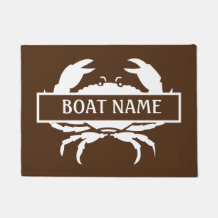Name des Bootes Crab Dock Mat Fußmatte