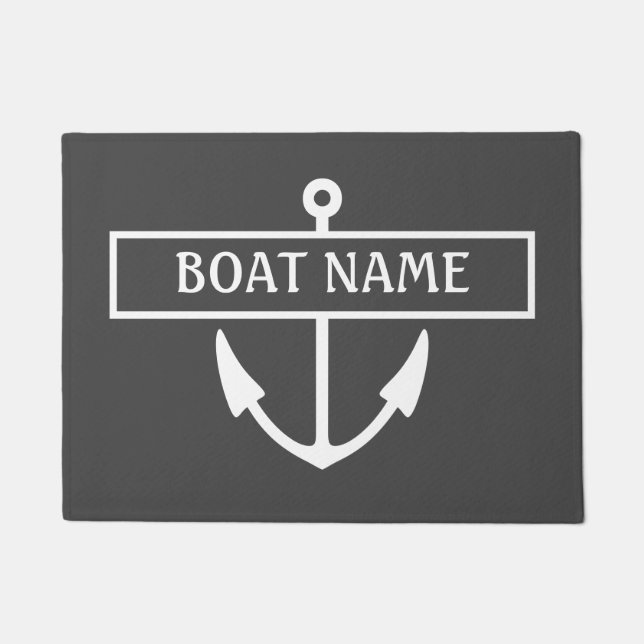 Name des Bootes Dock Mat Fußmatte (Vorderseite)