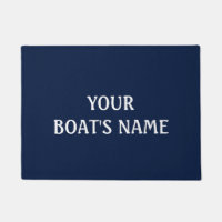 Name des Bootes Dock Mat