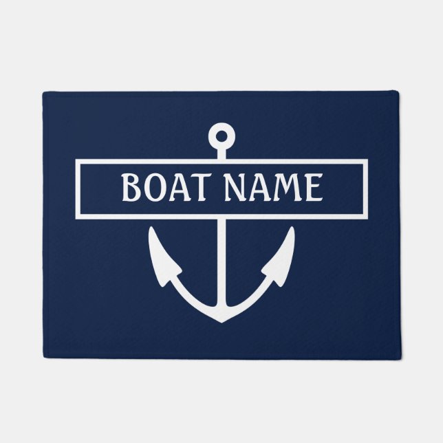 Name des Bootes Dock Mat Fußmatte (Vorderseite)
