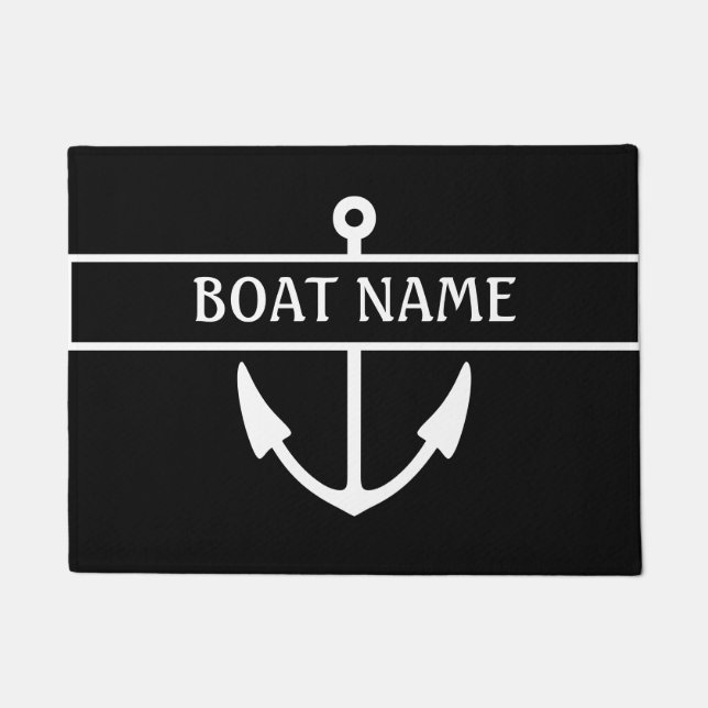 Name des Bootes Dock Mat Fußmatte (Vorderseite)