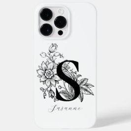 Name des Botanischen Buchstabens S Monogramm Case-Mate iPhone 14 Pro Max Hülle