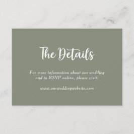 Name des botanischen Monogrammkopfes Begleitkarte