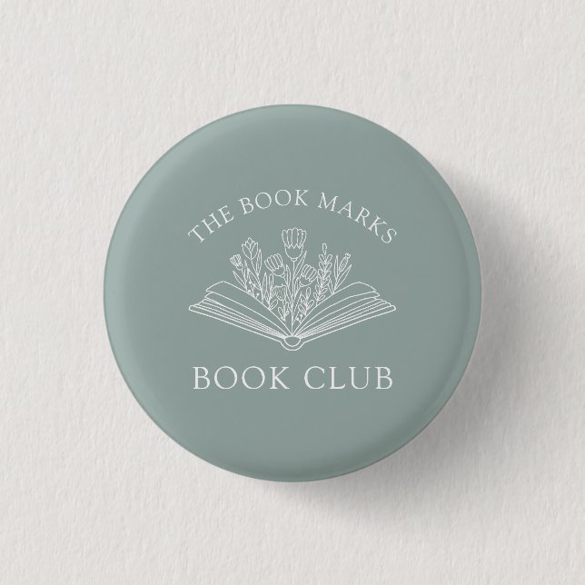 Name des Buchclubs - Benutzerdefinierte Geschenk-S Button (Vorderseite)