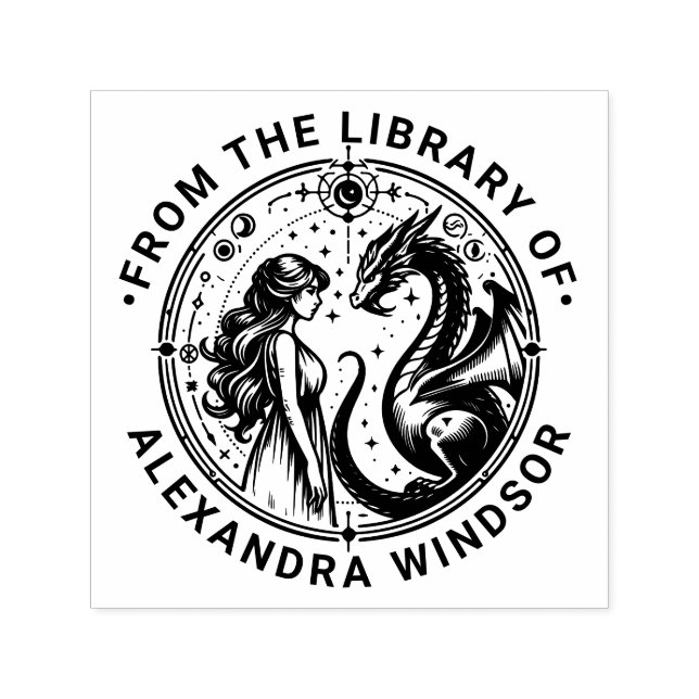 Name des Buches Mystical Dragon und Princess Libra Permastempel (Design)