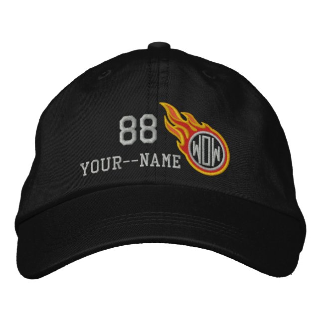 Name des Bullet-Namens der personalisierten Racing Bestickte Baseballkappe (Vorderseite)