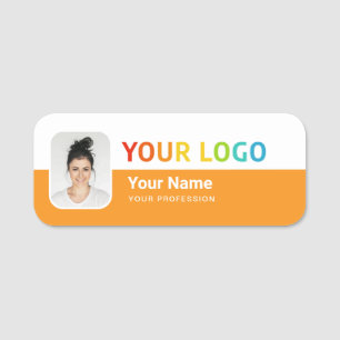 Name des Buttons des Mitarbeiters oder Magnetic mi Namensschild
