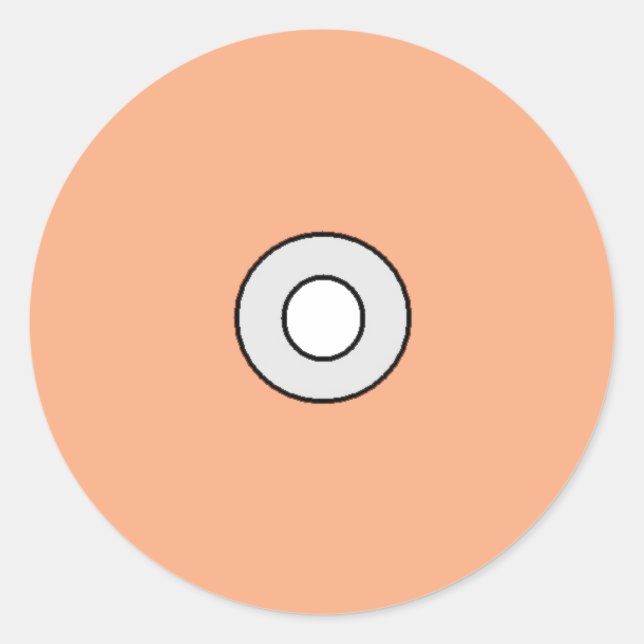 Name des CD-Stifts Runder Aufkleber (Vorderseite)