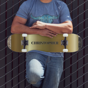 Name des coolen schwarzen Silberes Skateboard
