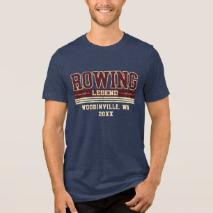 Name des Crew-Datums für benutzerdefinierte Zeilen Tri-Blend Shirt