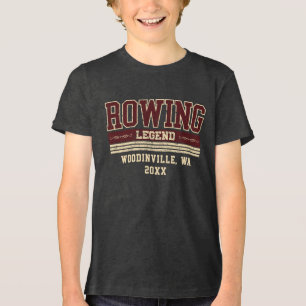 Name des Crew-Datums für benutzerdefinierte Zeilen Tri-Blend Shirt