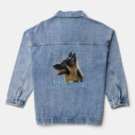 Name des deutschen Hirten (schwarz/tan) Jeansjacke
