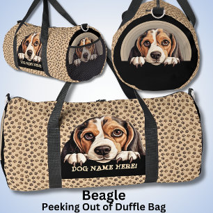 Name des Dogs hinzufügen, Beagle Duffle Bag