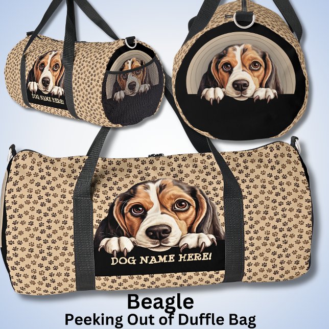 Name des Dogs hinzufügen, Beagle Duffle Bag (Von Creator hochgeladen)