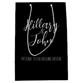 Name des Ehepaares Hochzeitsnagel Mittlere Geschenktüte