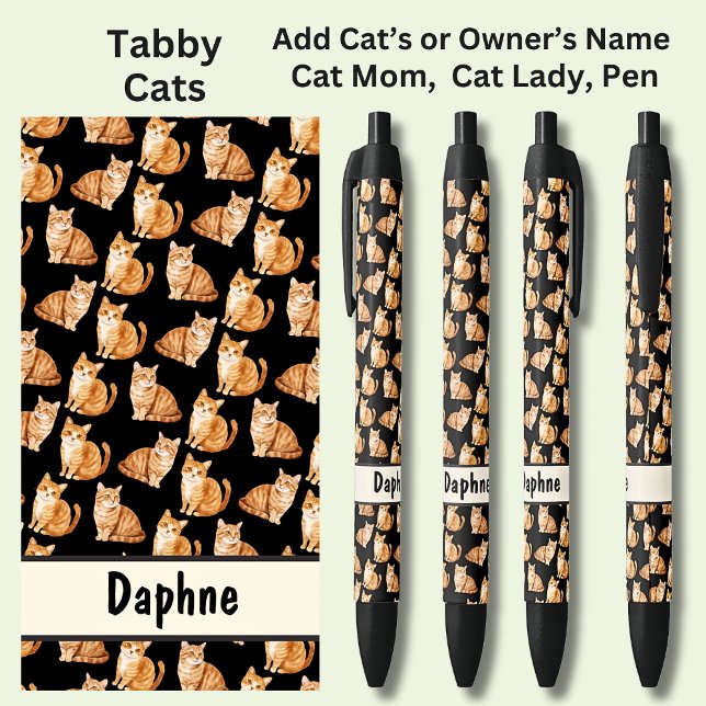 Name des Eigentümers oder Katzen hinzufügen, Tabby Kugelschreiber (Von Creator hochgeladen)