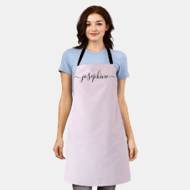 Name des einfachen Chic Elegant-Skripts Schürze