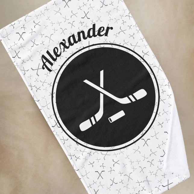 Name des Eishockeyspielers Custom Personalisiert Handtuch (Von Creator hochgeladen)