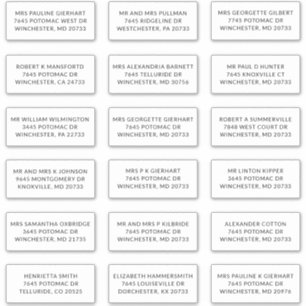 Name des Empfängers 18 Versand von großen Adresset Aufkleber