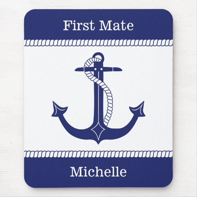 Name des ersten Anchors mit dem Namen des nautisch Mousepad (Vorne)