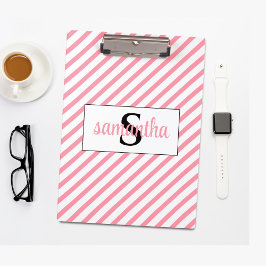 Name des ersten Monogramms Klemmbrett