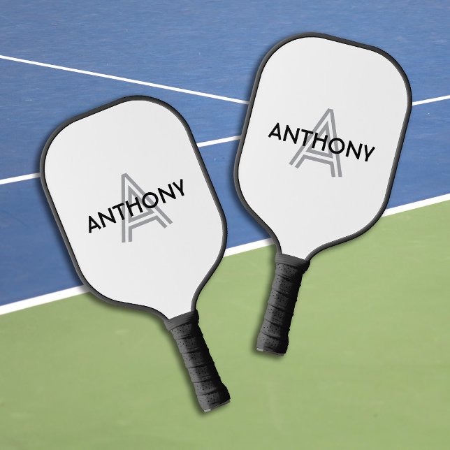 Name des ersten Monogramms Pickleball Schläger (Von Creator hochgeladen)