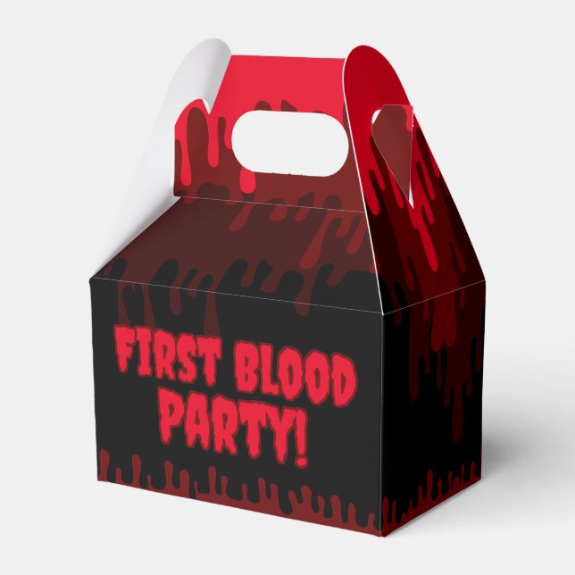 Name des ersten Party Red Dripping Period Geschenkschachtel (Vorderseite)
