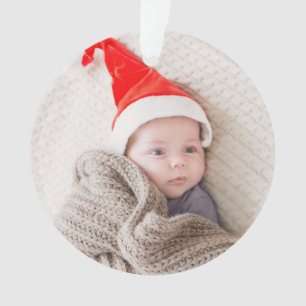 Name des ersten Weihnachtsbabys Foto Geburtsstatis Ornament