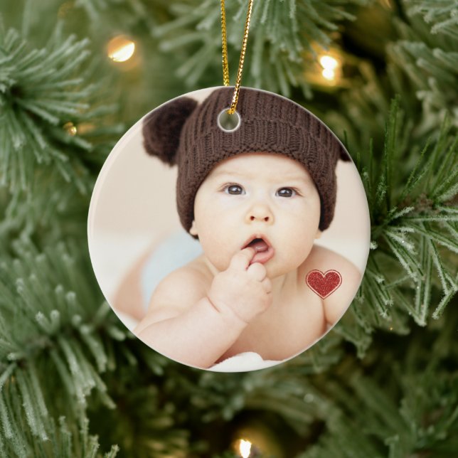 Name des ersten Weihnachtsgeburts für Baby Keramik Ornament (Baum)