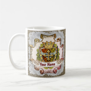 Name des Familienwappens Kaffeetasse