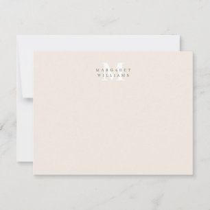 Name des farbigen Monogramms für die Sage Green Cu Mitteilungskarte