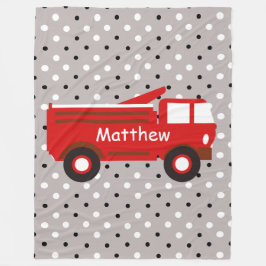 Name des Firetruck-w, niedlich für Kinder! Fleecedecke