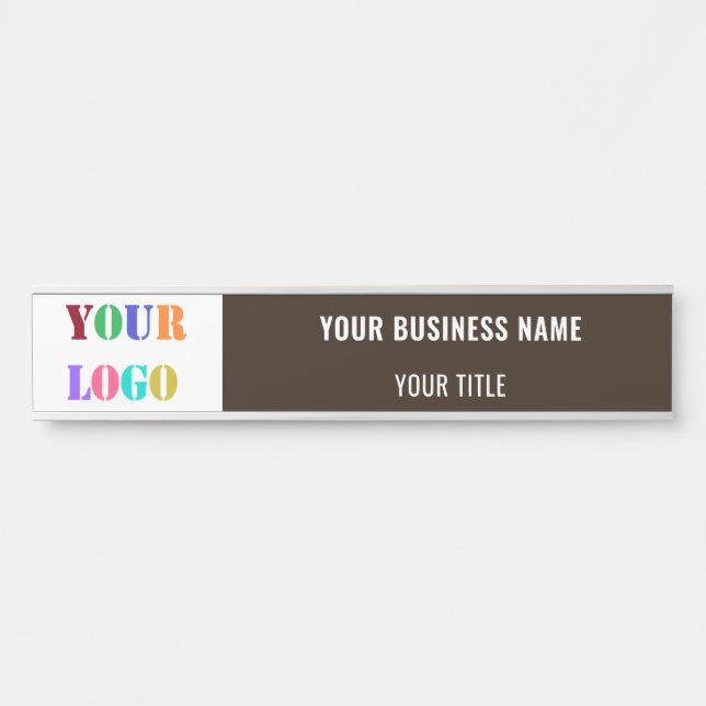 Name des Firmenlogos Name Plate oder Muster für di Türschild (Vorderseite )