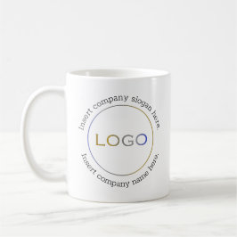 Name des Firmenlogos Slogan Minimalistisch Berufli Kaffeetasse