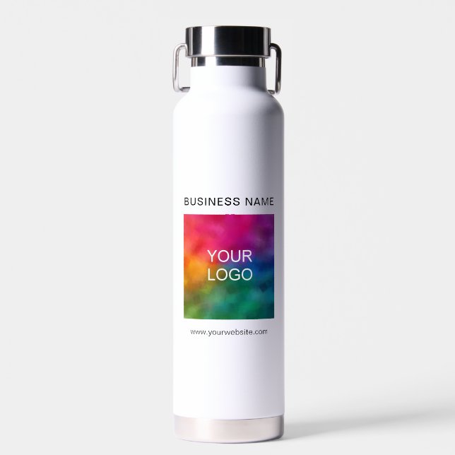 Name des Firmenlogos Url QR Code Trendy Custom Trinkflasche (Vorne)