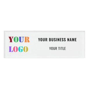 Name des Firmennamens Namenschild