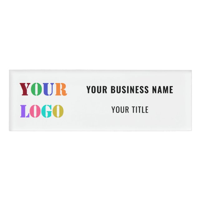 Name des Firmennamens Namenschild (Vorderseite)