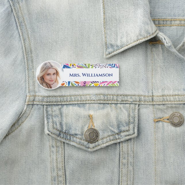 Name des Fotos des freiberuflichen Mitarbeiters Namensschild (Beispiel)