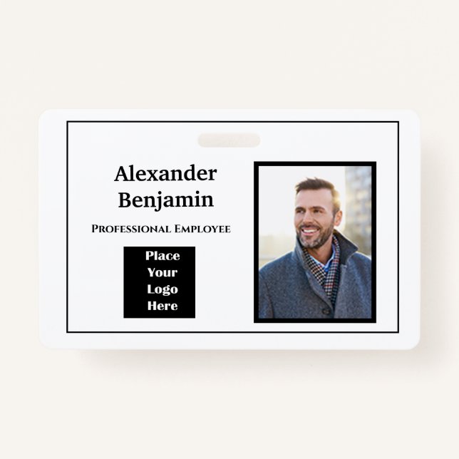 Name des Fotos Logo-Bar-ID Personalisieren Ausweis (Vorderseite)