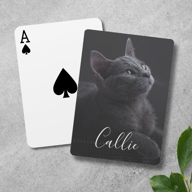Name des Fotos Spielkarten (Custom Cat Photo Playing Cards)
