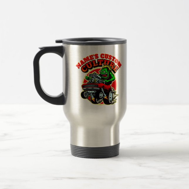 Name des Frisierten Autos Eigene Kultur Klassische Reisebecher (Links)