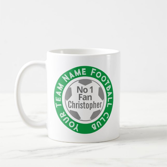 Name des Fußballklubs Kaffeetasse (Links)