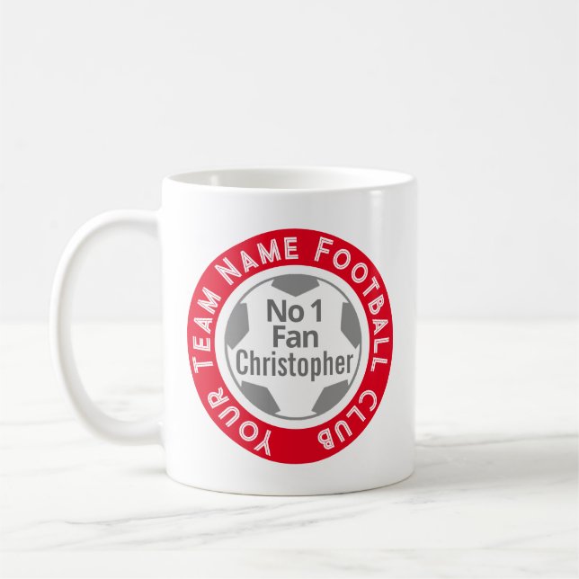 Name des Fußballklubs Kaffeetasse (Links)