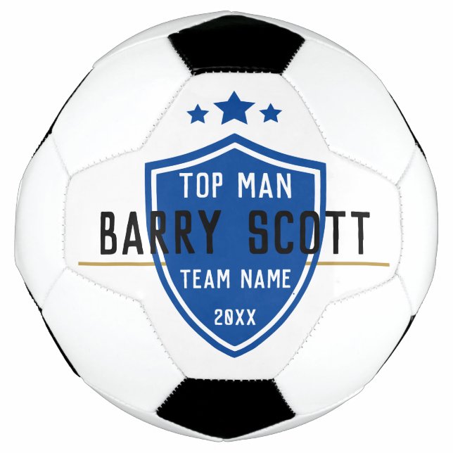 Name des Fußballspielers personalisiert Fußball (Vorderseite)