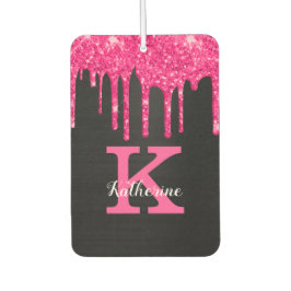 Name des Girl Black Hot Pink-Glitzer-Tropfens Mono Autolufterfrischer