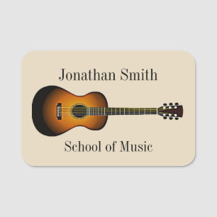 Name des Gitarren-musikalischen Designs Namensschild