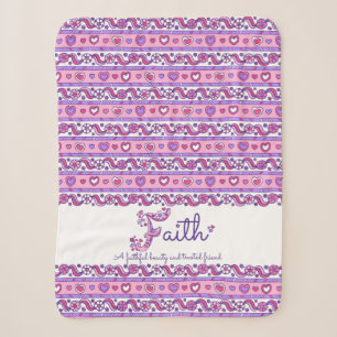 Name des Glaubens bedeutet Herz und Blume-Decke Sherpadecke